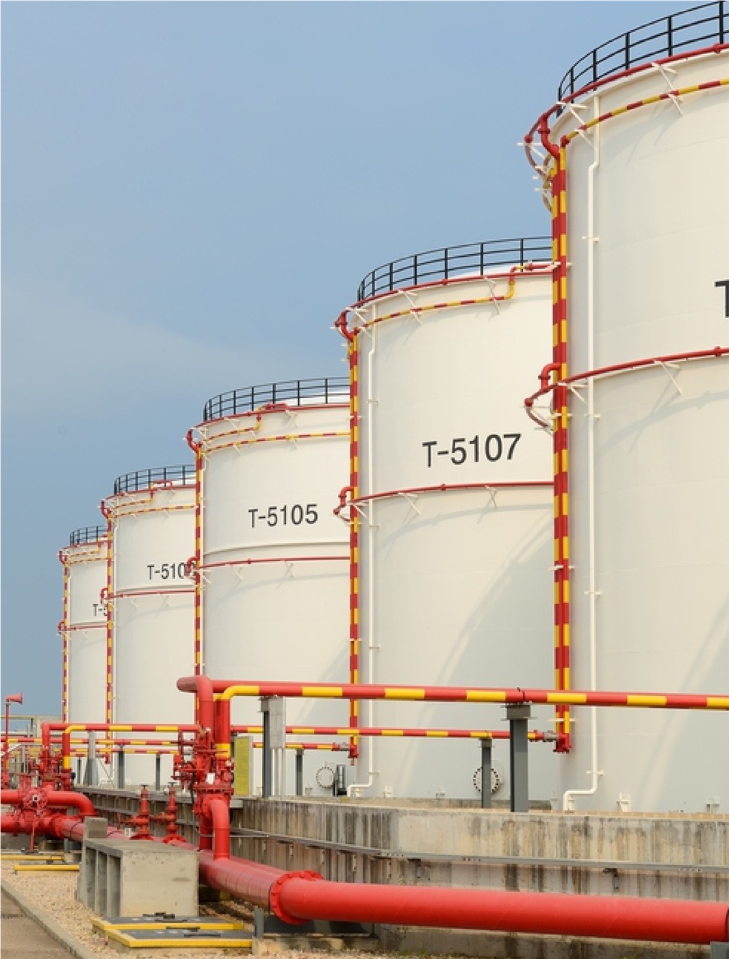 Petroleum storage tank farm